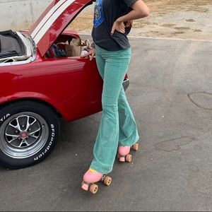 Free People Sea Foam Corduroy Pants